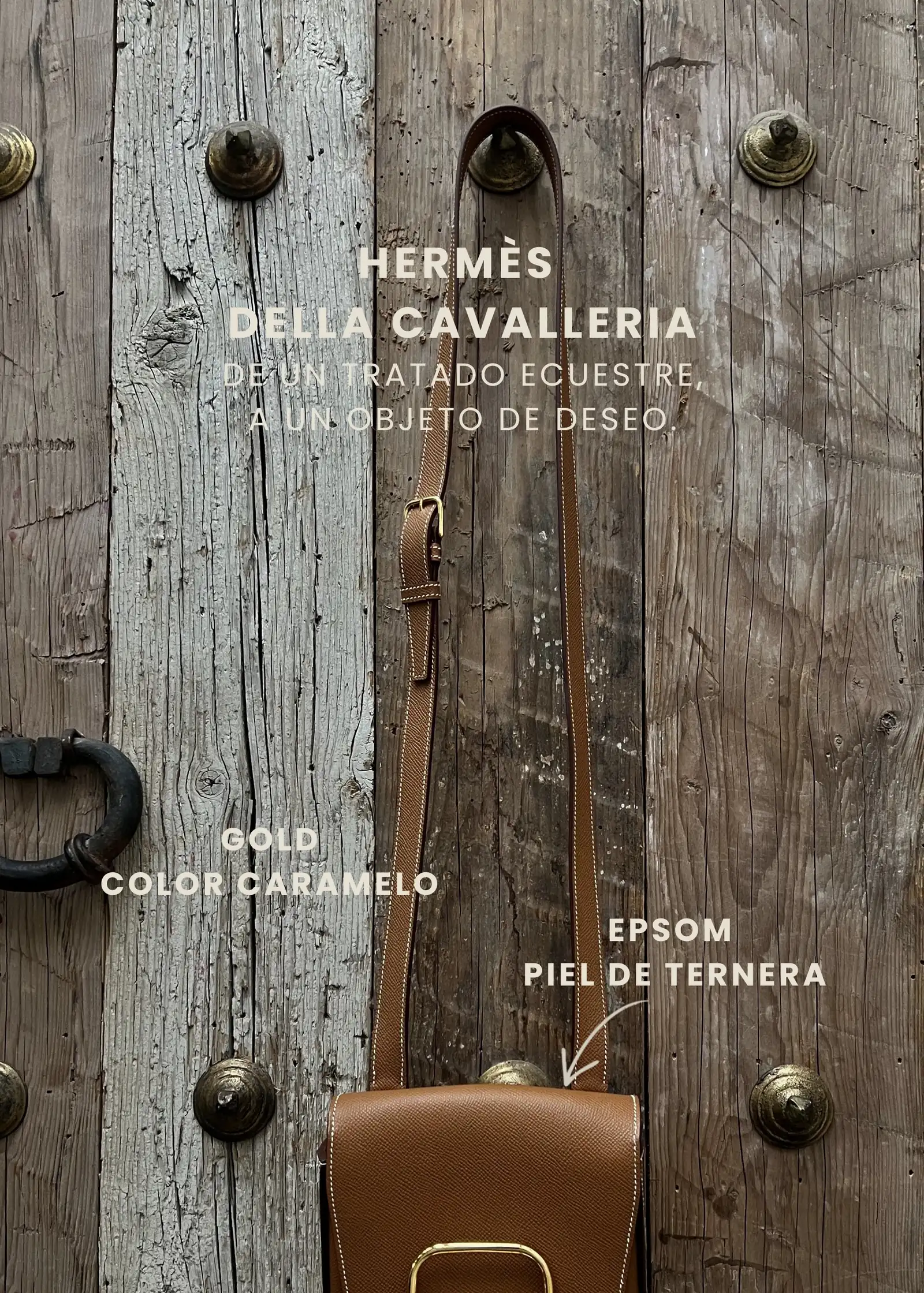 Hermès Della Cavalleria Gold Epsom