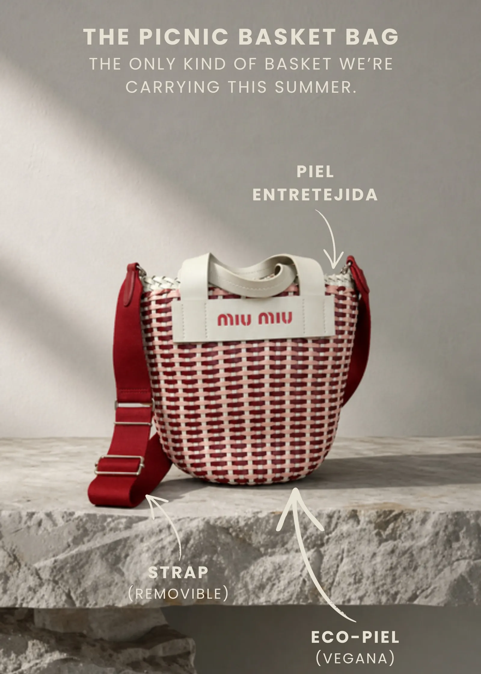 Miu Miu Woven Leather Basket Bag | The Picnic Basket Bag